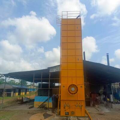 Máquina de secagem de arroz tipo lote com capacidade de 20 toneladas e processamento em tempo integral para secagem de grãos em circulação a baixa temperatura