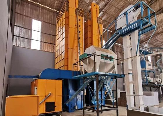 pasta crua de Withou da prova da poluição de 9.95kw 12000kg Paddy Dryer Batch Type